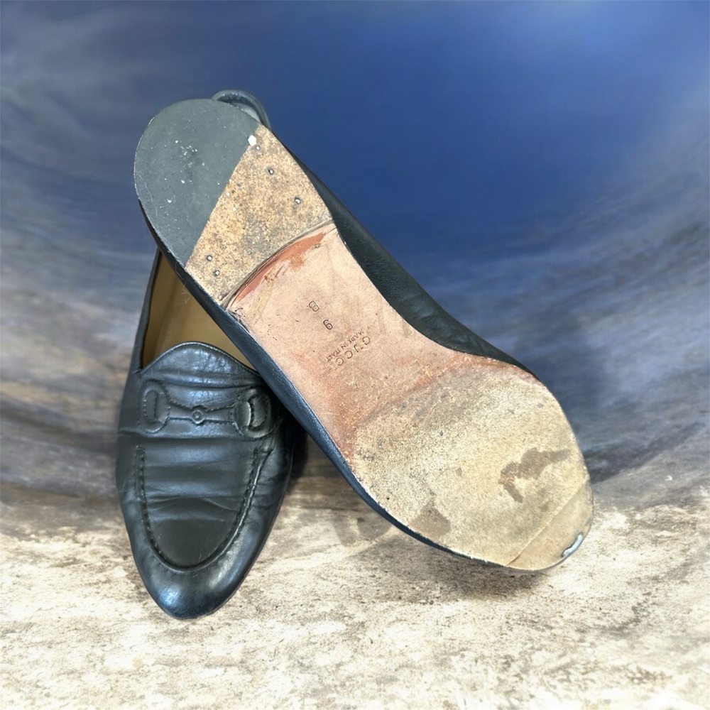 Classic Black Leather Women’s Loafers - Picture 3 of 5